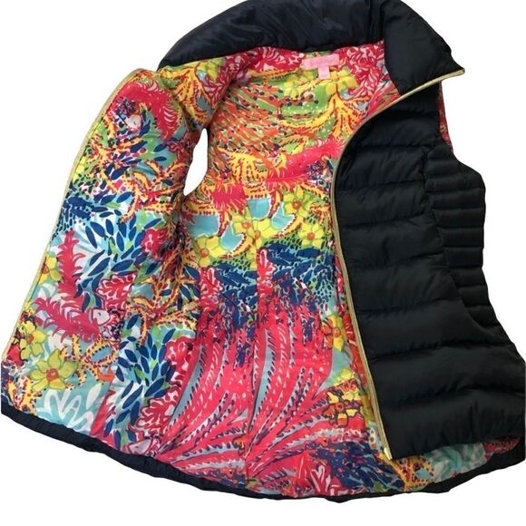 Lilly Pulitzer Women’s Allie Puffer Black Vest - Picture 6 of 6